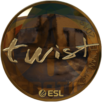 Sticker | twist (ทอง) | Katowice 2019