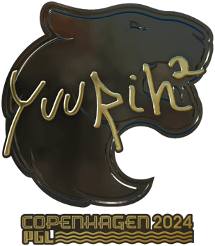 Sticker | yuurih (Vàng) | Copenhagen 2024