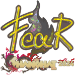 Sticker | fEAR (Glitter) | Shanghai 2024