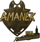 Sticker | AMANEK (Gold) | Stockholm 2021