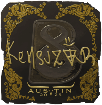 Sticker | kensizor (kulta) | Austin 2025