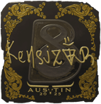 Sticker | kensizor (Gold) | Austin 2025