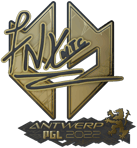 Sticker | fnx (Gold) | Antwerp 2022