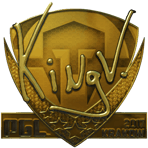 Sticker | kNgV- (Gold) | Krakow 2017