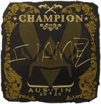 Sticker | FlameZ (Gold, Champion) | Austin 2025