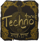 Sticker | Techno4K (Gold) | Austin 2025 image