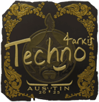 Sticker | Techno4K (Gold) | Austin 2025