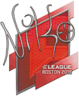 Sticker | NiKo | Boston 2018 image
