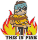Sticker | This Is Fine image