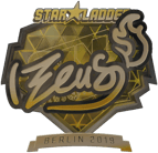 Sticker | Zeus (Gold) | Berlin 2019 image