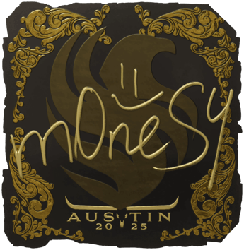 Sticker | m0NESY (ゴールド) | Austin 2025