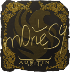 Sticker | m0NESY (Gold) | Austin 2025