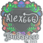 Sticker | alex666 (Embroidered) | Budapest 2025 Sticker | alex666 (Embroidered) | Budapest 2025 image