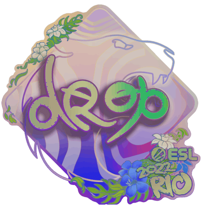 Sticker | drop (holograficzna) | Rio 2022