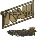 Sticker | electronic (Gold) | Antwerp 2022