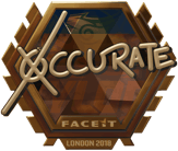 Sticker | xccurate (Gold) | London 2018 image