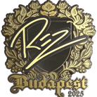 Sticker | REZ (Gold) | Budapest 2025 image