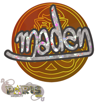 Sticker | maden (purpurina) | París 2023