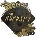 Sticker | n0rb3r7 (Gold, Champion) | Rio 2022