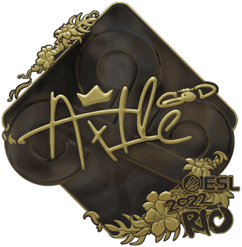 Sticker | Ax1Le (Gold) | Rio 2022