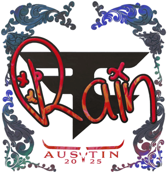 Sticker | rain (Olografico) | Austin 2025