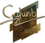 Sticker | cajunb (Gold) | Boston 2018 Sticker | cajunb (Gold) | Boston 2018 image