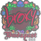 Sticker | broky (Embroidered) | Budapest 2025 Sticker | broky (Embroidered) | Budapest 2025 image