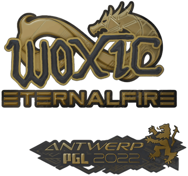 Sticker | woxic（黃金）| Antwerp 2022