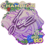 Sticker | Jame (Champion) | Rio 2022