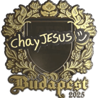 Sticker | chayJESUS (Gold) | Budapest 2025 image