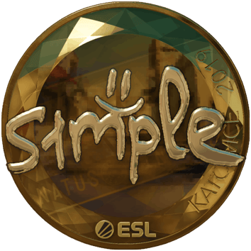 Sticker | s1mple(黃金)| Katowice 2019