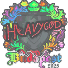 Sticker | Heavygod (Holo) | Budapest 2025 Sticker | Heavygod (Holo) | Budapest 2025 image