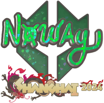Sticker | noway (Glitter) | Shanghai 2024