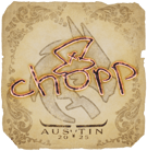 Sticker | chopper | Austin 2025 image