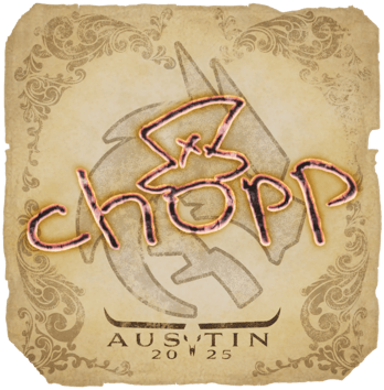 Sticker | chopper | Austin 2025