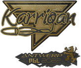 Sticker | karrigan (Gold) | Antwerp 2022 image