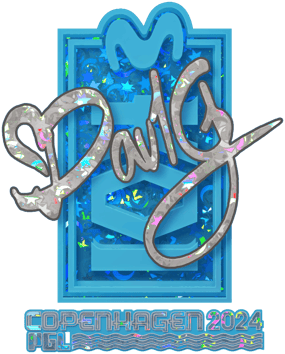 Sticker | dav1g (purpurina) | Copenhague 2024