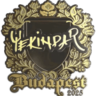 Sticker | YEKINDAR (Gold) | Budapest 2025 image