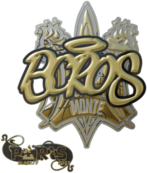 Sticker | BOROS (złota) | Paryż 2023
