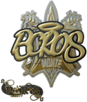 Sticker | BOROS (Gold) | Paris 2023