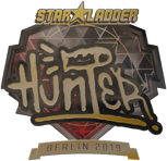 Sticker | huNter- (Gold) | Berlin 2019