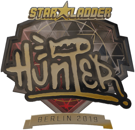 Sticker | huNter-(金色)| 2019年柏林锦标赛