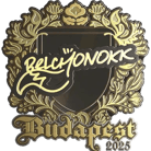 Sticker | BELCHONOKK (Gold) | Budapest 2025 image