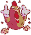 Sticker | Get Clucked Sticker | Get Clucked image
