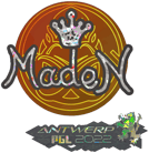 Sticker | maden (Glitter) | Antwerp 2022 image