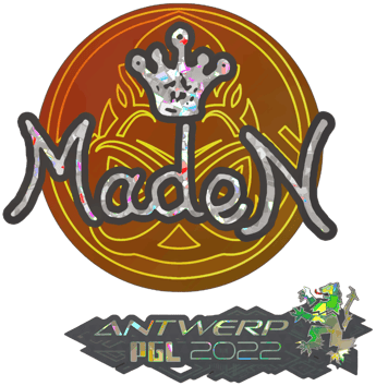 Sticker | maden (Glitter) | Anversa 2022