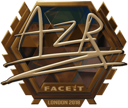 Sticker | AZR (Vàng) | London 2018