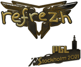 Sticker | refrezh (Gold) | Stockholm 2021 image