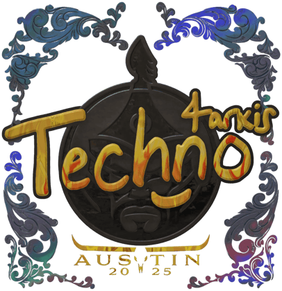 Sticker | Techno4K (holograficzna) | Austin 2025