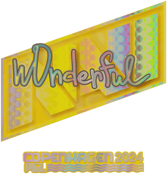 Sticker | w0nderful (โฮโล) | Copenhagen 2024